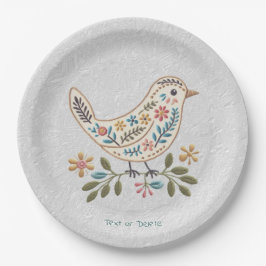Little Bird farbenfrohe Blumenpapierplatte Pappteller