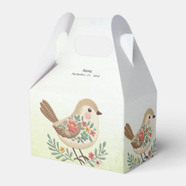 Little Bird Floral Gold Fevor Box Geschenkschachtel