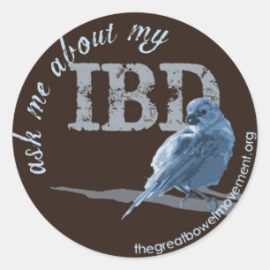 Little Birdie Frage über IBD Runder Aufkleber