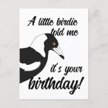 Little birdie m'a dit que c'était ta carte postale