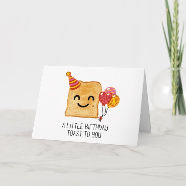 Little Birthday Toast to You Karte (Vorderseite)