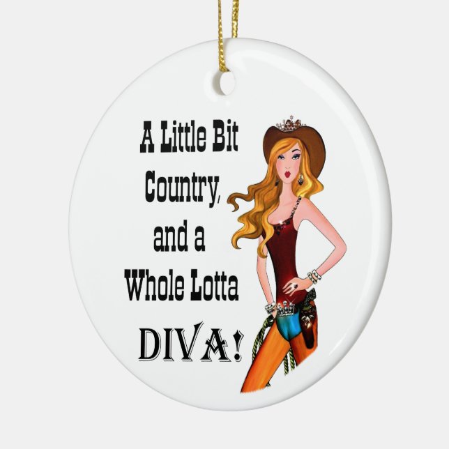 Little Bit Land und eine ganze Lotta DIVA! Keramik Ornament (Links)