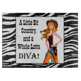 Little Bit Land und eine ganze Lotta DIVA! Schneidebrett