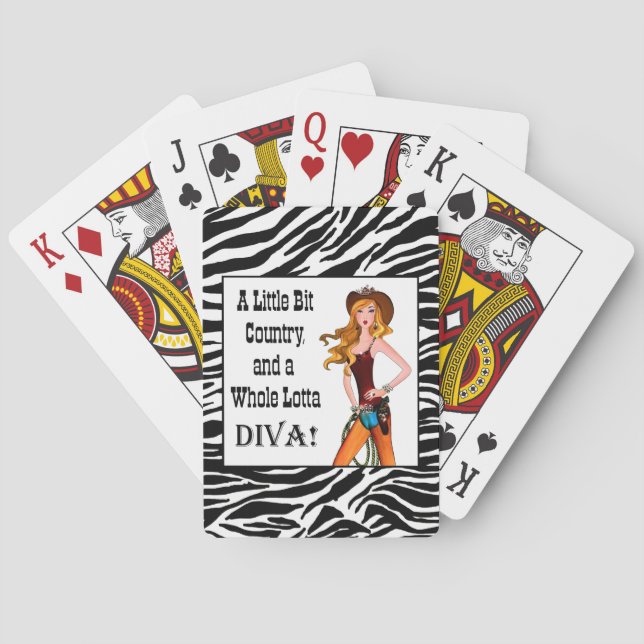 Little Bit Land und eine ganze Lotta DIVA! Spielkarten (Rückseite)