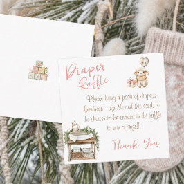 Little Bit Of Country Winter Boho Baby Girl Shower Begleitkarte