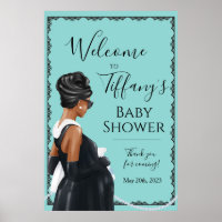 Little Black Dress Blue Baby Dusche Empfang