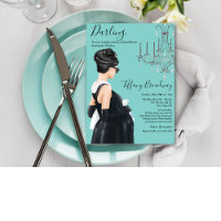 Little Black Dress Blue Glam Baby Dusche