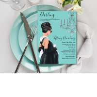 Little Black Dress Blue Glam Baby Dusche
