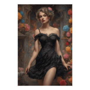 Little Black Dress Rendering - AI-Enhanced Poster