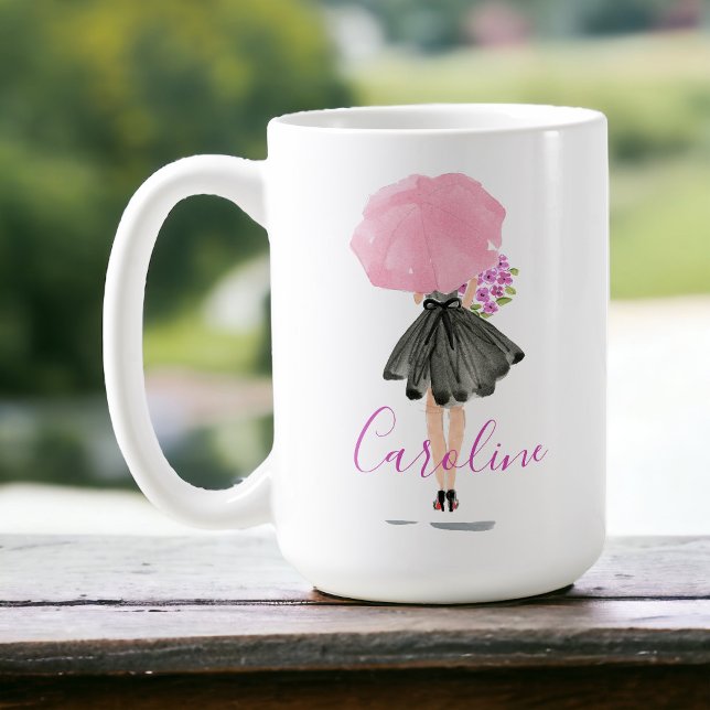 Little Black Dress Woman Stilvolle Mode Kaffeetasse (Von Creator hochgeladen)
