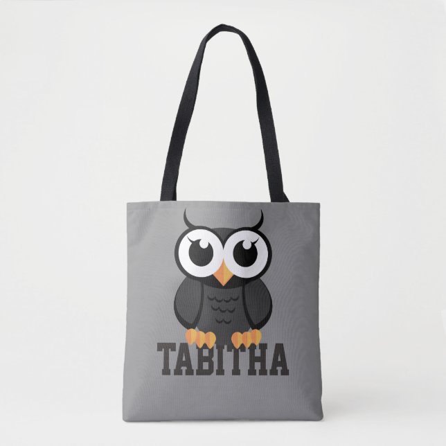 "Little Black Owl" Tasche (Vorderseite)