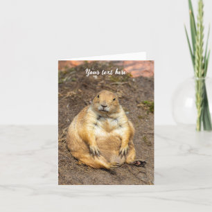 Little Black-Tails Prairie Dog Dankeskarte