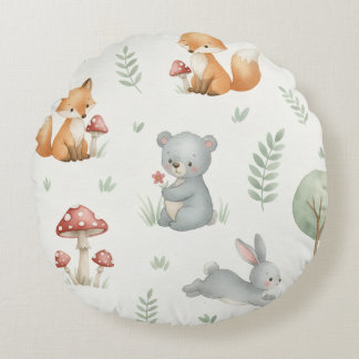 Little bloom baby rundes kissen