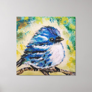 Little Blue Bird Canvas Print Leinwanddruck