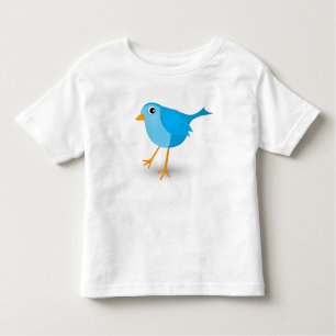 Little Blue Bird Niedlich Baby's oder Säuglings T Kleinkind T-shirt