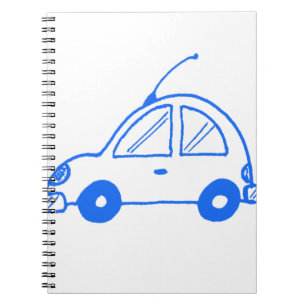 Little Blue Car Notizblock