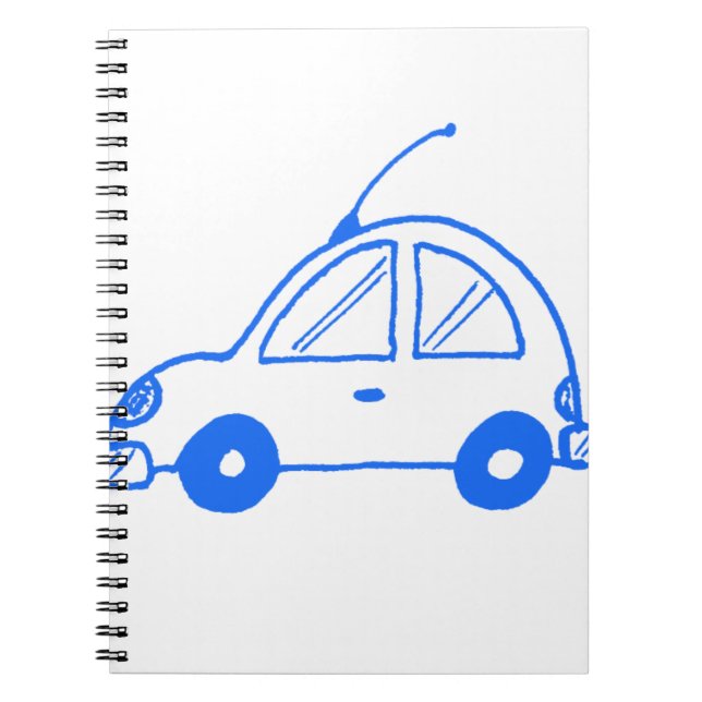 Little Blue Car Notizblock (Vorderseite)