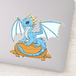 Little Blue Dragon Aufkleber