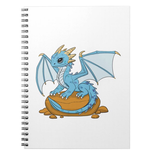 Little Blue Dragon Notizblock (Vorderseite)
