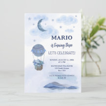 Little Blue Elefant Ballon Junge Geburtstag