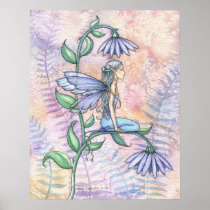 Little Blue Fairy Poster von Molly Harrison
