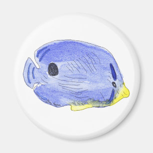 Little Blue Fish Magnet