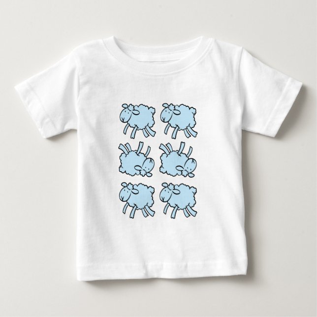 Little Blue Lamb Baby T-shirt (Vorderseite)