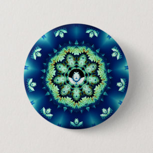 Little Blue Man Button