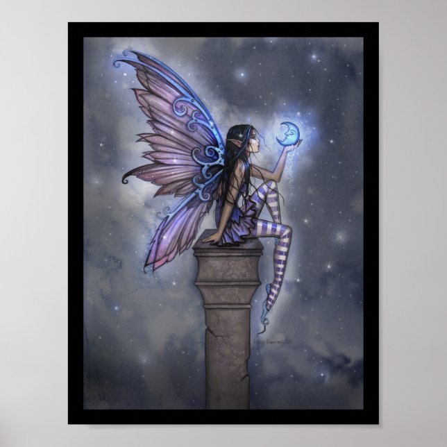 Little Blue Moon Fantasy Fairy Poster (Vorne)