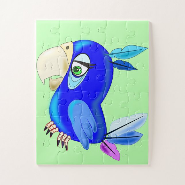 Little Blue Parrot (Vertikal)