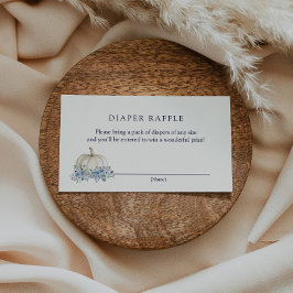 Little Blue Pumpkin Diaper Raffle Insert Card