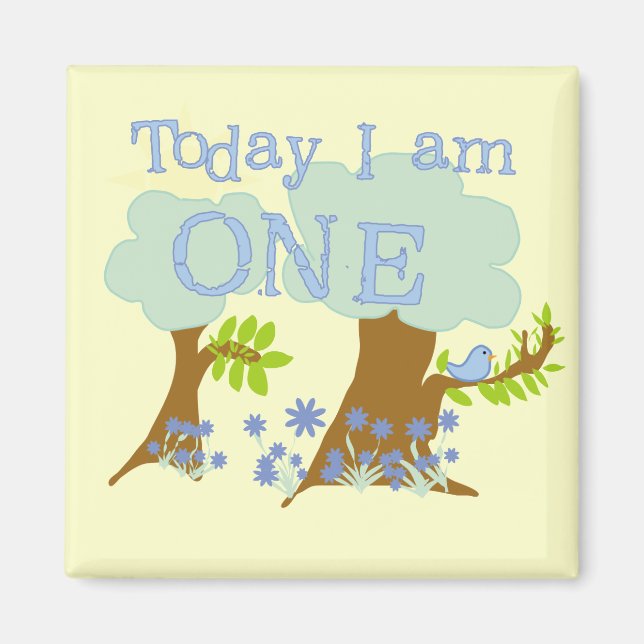Little Bluebird 1st Birthday Tshirts und Geschenke Magnet (Vorne)