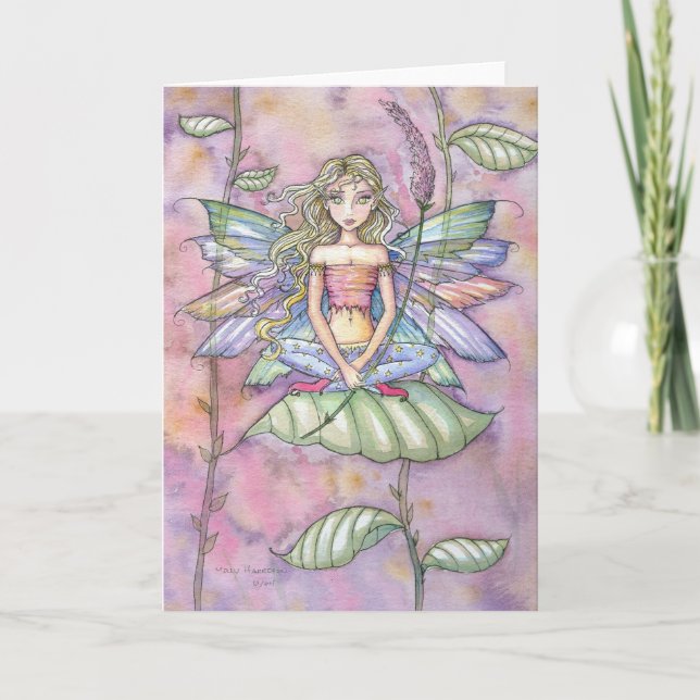 Little Blume Fairy Blank Notecard Karte (Vorderseite)