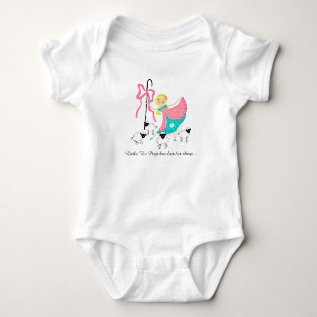 Little Bo Peep Baby Bodysuit Baby Strampler (Vorderseite)