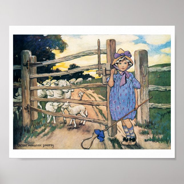 Little Bo-Peep, Jessie Willcox Smith Poster (Vorne)