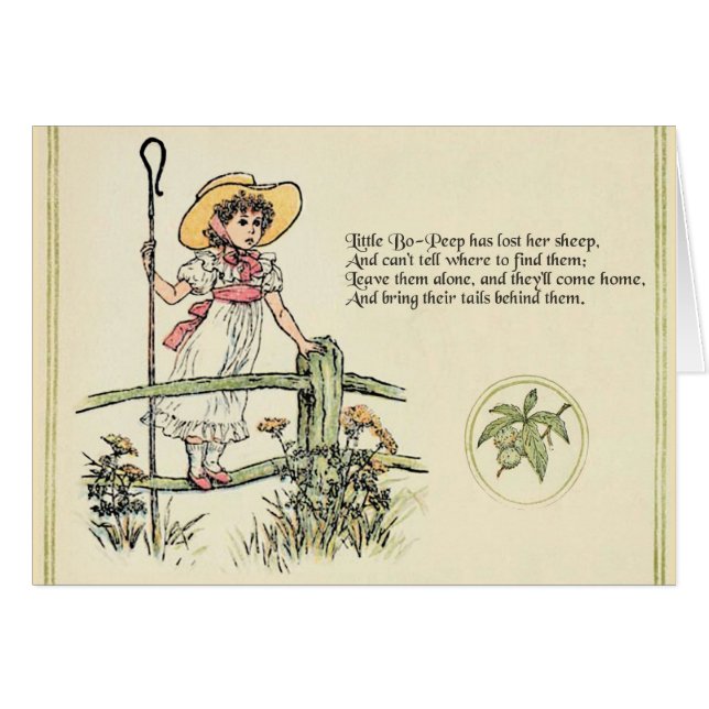 Little Bo Peep Kinderzimmer Rhyme (Vorderseite (Horizontal))