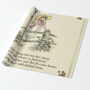 Little Bo-Peep: Klassische Kate Greenaway-Kinderst Geschenkpapier