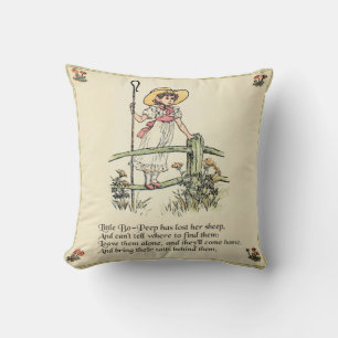 Little Bo-Peep: Klassische Kate Greenaway-Kinderst Kissen