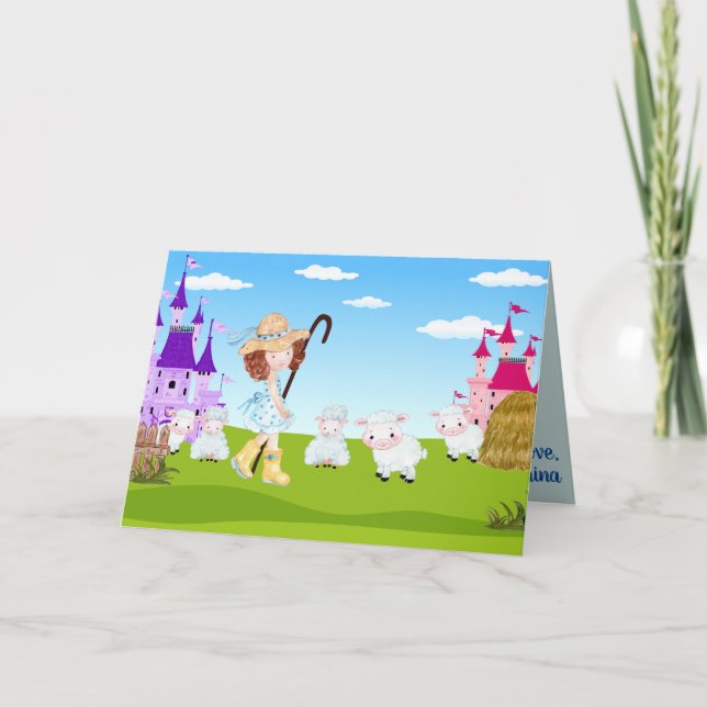 Little Bo Peep New Fun Kids Fab Phantastisch Karte (Vorderseite)