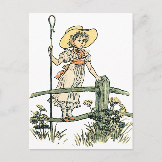 Little Bo Peep Postkarte (Vorderseite)