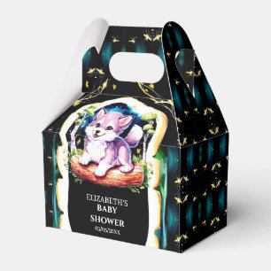 Little Boho Wolf Baby Shower Geschenkschachtel