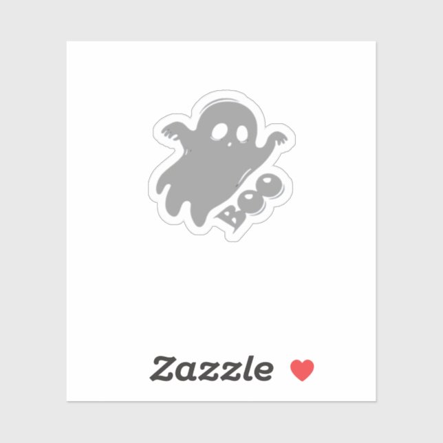 Little Boo Aesthetic Simple Aufkleber (Blatt)