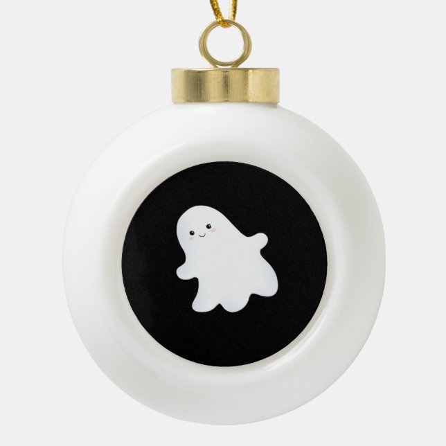 Little Boo Ästhetik Cool Keramik Kugel-Ornament (Vorderseite)