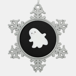 Little Boo Ästhetik Cool Schneeflocken Zinn-Ornament