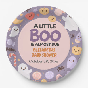 Little Boo Baby Dusche Halloween Pappteller