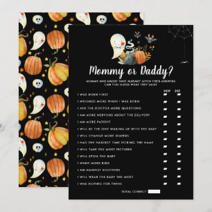 Little Boo Baby Dusche Mama oder Daddy Game Einladung