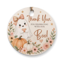 Little Boo Baby Shower Favor Etikett