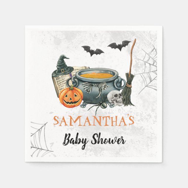 Little Boo Baby Showpapier Napkin Serviette (Vorderseite)