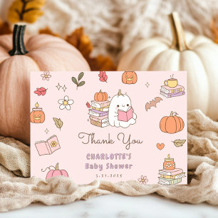 Little Boo benötigt eine niedliche Pink-Babydusche Dankeskarte