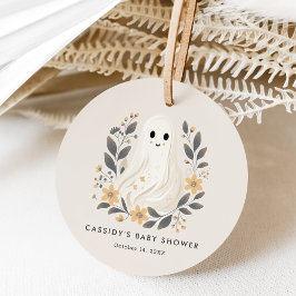 Little Boo Boho Ghost Halloween Baby Shower Geschenkanhänger